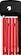 Lucchetto per bicicletta Abus  6055K/60 RD BORDO LITE MINI