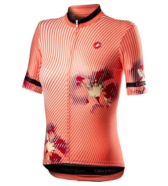 Maglia da ciclismo da donna Castelli Primavera Jersey Peach Echo