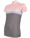 Maglia da ciclismo da donna Sensor  Cyklo Summer Stripe Grey/Pink