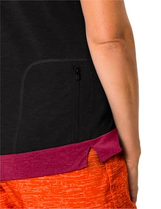 Maglia da ciclismo da donna VAUDE  Altissimo Q-Zip Shirt Black