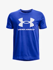Maglietta da bambino Under Armour SPORTSTYLE LOGO SS-BLU