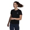 Maglietta da donna adidas  Adizero Tee Black XS