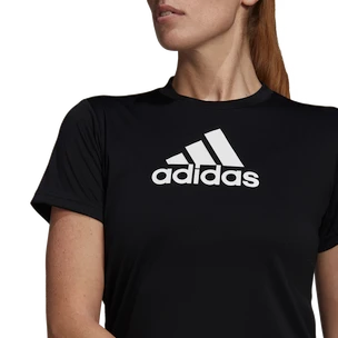 Maglietta da donna adidas  Primeblue Designed 2 Move Logo Sport Black