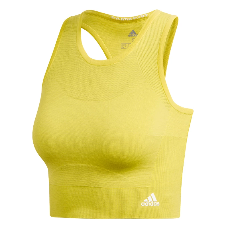Maglietta da donna adidas  Primeknit Crop S