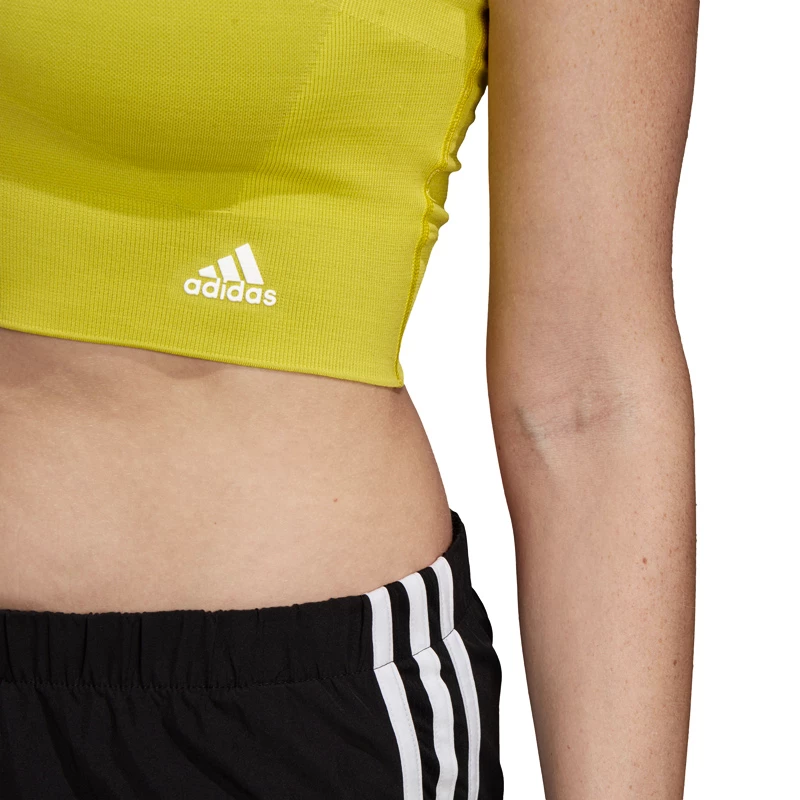 Maglietta da donna adidas  Primeknit Crop S