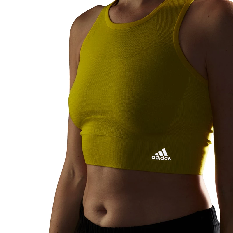 Maglietta da donna adidas  Primeknit Crop S