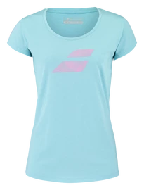 Maglietta da donna Babolat Exercise Flag Tee Women Angel Blue