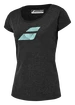 Maglietta da donna Babolat  Exercise Flag Tee Women Black Heather