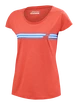 Maglietta da donna Babolat  Exercise Stripes Tee Poppy Red