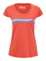 Maglietta da donna Babolat  Exercise Stripes Tee Poppy Red