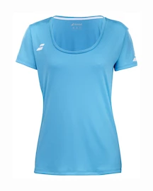 Maglietta da donna Babolat Play Cap Sleeve Top Women Cyan Blue