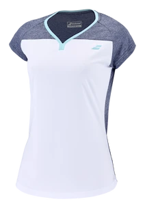 Maglietta da donna Babolat  Play Cap Sleeve Top Women White/Blue
