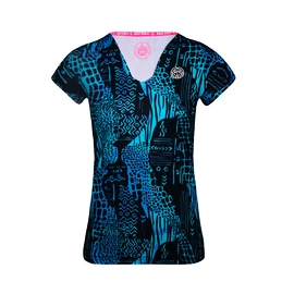 Maglietta da donna BIDI BADU Bella 2.0 Tech V-Neck Tee Blue