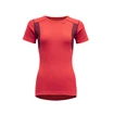 Maglietta da donna Devold  Hiking T-Shirt Poppy/Beetroot SS22