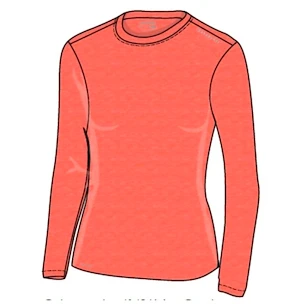 Maglietta da donna Endurance  Sustainable X1 Elite LS Tee Salmon