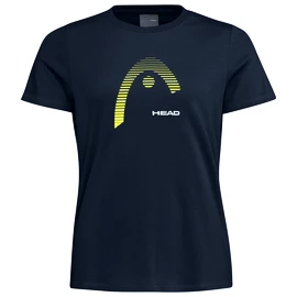 Maglietta da donna Head Club Lara T-Shirt Women Dark Blue/Yellow