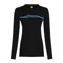 Maglietta da donna Icebreaker Merino 200 Oasis LS Crewe Mountain Pulse Black M