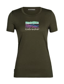 Maglietta da donna Icebreaker Tech Lite II SS Tee Trailhead Loden SS22