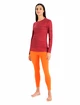 Maglietta da donna Icebreaker  W 200 Oasis LS Crewe Ski Cherry