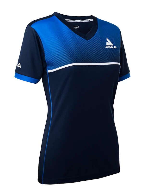 Maglietta da donna Joola Lady Shirt Edge Navy Blue Sportega