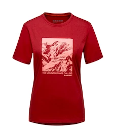 Maglietta da donna Mammut Core T-Shirt Blood Red SS22