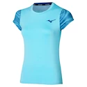 Maglietta da donna Mizuno  Charge Printed Tee  Blue Glow M