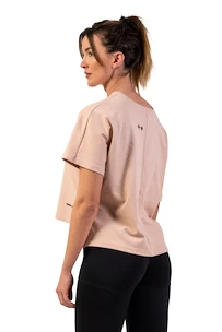 Maglietta da donna Nebbia  Organic Cotton Loose Fit “The Minimalist” Crop Top 417 salmon