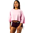 Maglietta da donna Nebbia STRONG BEAUTY Oversized Cropped Tee JUST FLOW 431 pink