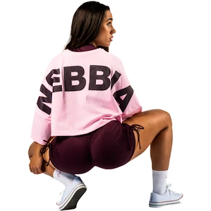 Maglietta da donna Nebbia STRONG BEAUTY Oversized Cropped Tee JUST FLOW 431 pink