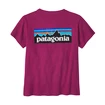 Maglietta da donna Patagonia  P-6 Logo Responsibili Star Pink