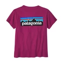 Maglietta da donna Patagonia  P-6 Logo Responsibili Star Pink