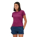 Maglietta da donna Patagonia  P-6 Logo Responsibili Star Pink