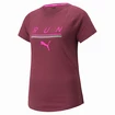 Maglietta da donna Puma  Run 5K Logo Tee Grape Wine