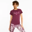 Maglietta da donna Puma  Run 5K Logo Tee Grape Wine L