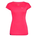 Maglietta da donna Salewa  Puez Melange Dry S/S Tee Rose Red Melange