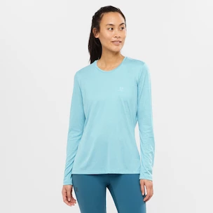 Maglietta da donna Salomon  Agile LS Tee Crystal Blue