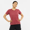 Maglietta da donna Salomon  Cross Rebel SS Tee Earth Red