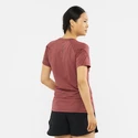 Maglietta da donna Salomon  Cross Run Graphic Tee Cabernet