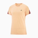 Maglietta da donna Salomon  Cross Run SS Tee Apricot Ice