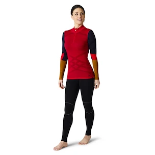 Maglietta da donna Smartwool  W Intraknit Merino 200 Colorblck 1/4 Zip pomegranate