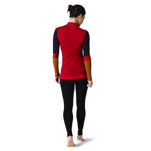 Maglietta da donna Smartwool  W Intraknit Merino 200 Colorblck 1/4 Zip pomegranate