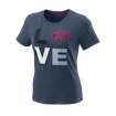 Maglietta da donna Wilson  Love Earth Tech Tee W China Blue  M