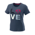 Maglietta da donna Wilson  Love Earth Tech Tee W China Blue  M