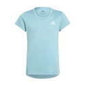 Maglietta da ragazza adidas Aeroready 3-Stripes Tee Mint Ton