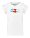 Maglietta da ragazza Babolat  Exercise Cotton Tee Girl White