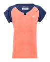 Maglietta da ragazza Babolat  Play Cap Sleeve Top Fluo Strike