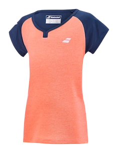 Maglietta da ragazza Babolat  Play Cap Sleeve Top Fluo Strike