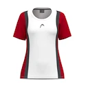 Maglietta da ragazza Head  CLUB 25 Tech T-Shirt Girls Red/White 128 cm