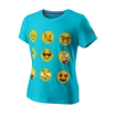 Maglietta da ragazza Wilson  Emoti-Fun Tech Tee G Scuba Blue