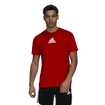 Maglietta da uomo adidas Aeroready 3-Stripes Back Tee Scarlet